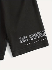 Toddler Girls Letter LOS ANGELES Biker Shorts