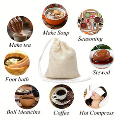 20pcs Muslin Bag Pouch Cotton Drawstring Wedding Home Supplies