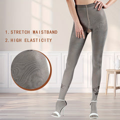 Floral Pattern Pantyhose High Waist Women's Stockings