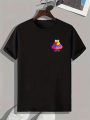 Men's Poop Pattern T shirt Breathable Tee for Outdoor