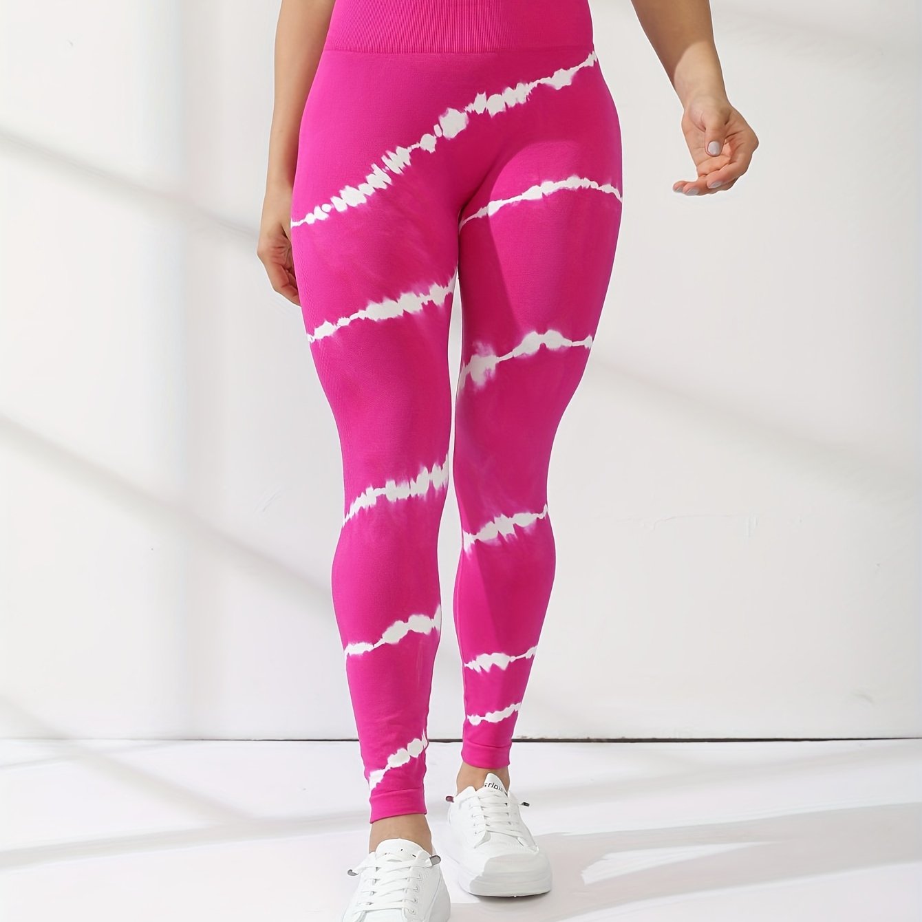 Striped Tie Dye High Stretch Yoga Tight Pants