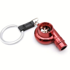 Metal Whistle Turbocharger Keychain Toy Pendant