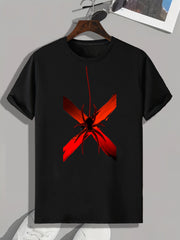 Spider Print Men's Graphic T Shirt for Halloween