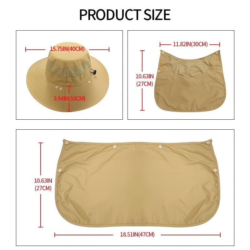 Quick Drying Sun Hat for Fishing and Outdoor Activities Breathable