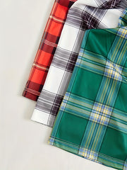 Cozy Plaid Print Sleep Bottoms for Women