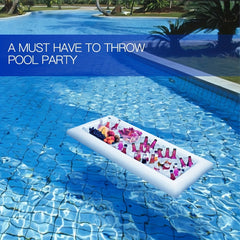 Inflatable Ice Buffet Salad Serving Tray Cooler with Drain Plug