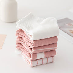 10 Pairs Striped Plaid Socks Breathable Ankle Socks Women's Stockings