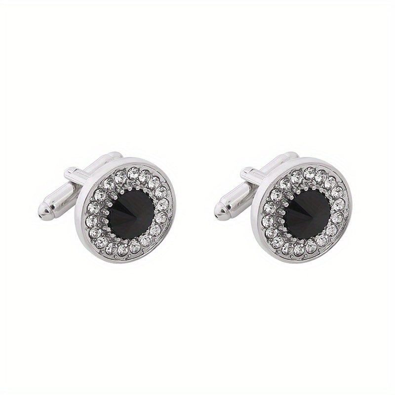 Crystal Cufflinks Suit Button Cufflinks Shirt Studs Accessories