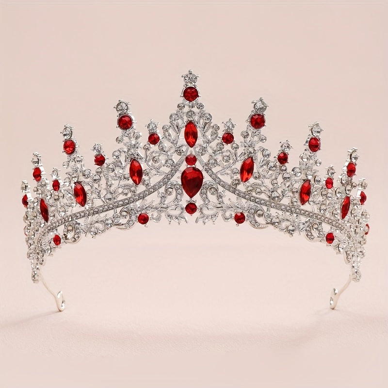 Baroque Style Crystal Crown Princess Headband Tiara Hair Accessories