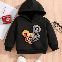 Bear Pattern Baby Boys Hoodie For Spring Fall Winter
