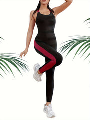 Criss Cross Yoga Jumpsuit Fitness Gym Activewear