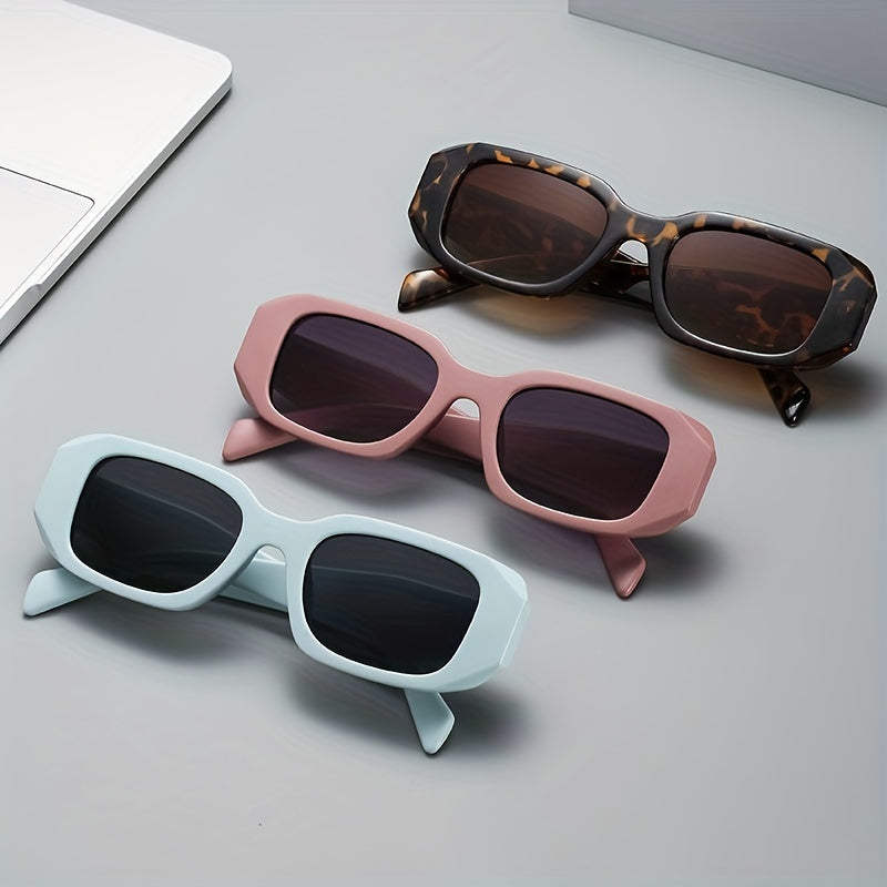 Y2K Square Sunglasses Candy UV400 Sun Shades for Beach