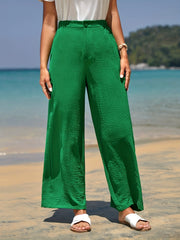 Elastic Waist Wide Leg Pants for Women