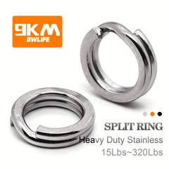 Stainless Steel Split Rings for Fishing 15LB-320LB