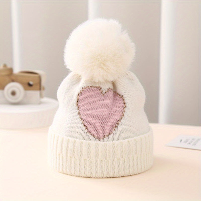 Winter Baby Hat Knitted Warm Woolen Hat For 0-12 Months Baby Boys Girls