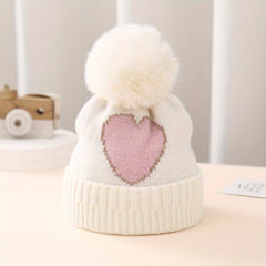 Winter Baby Hat Knitted Warm Woolen Hat For 0-12 Months Baby Boys Girls