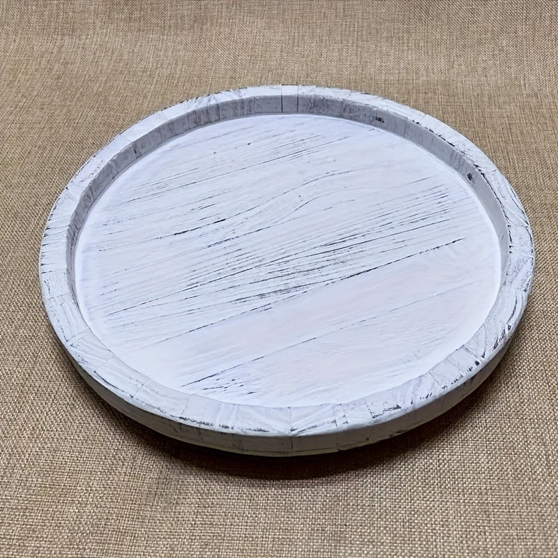 Wooden Storage Tray Farmhouse Style Christmas Decorative Tray