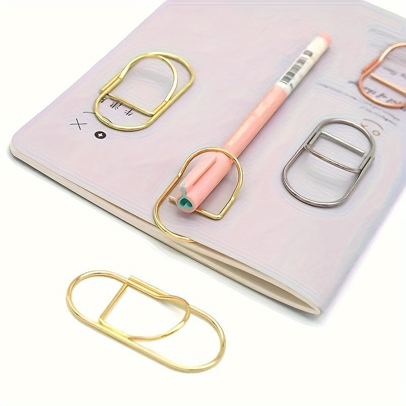 Metal Pen Clip Notebook Accessory Easy to Carry Paper Clip Pen Holder