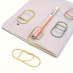Metal Pen Clip Notebook Accessory Easy to Carry Paper Clip Pen Holder
