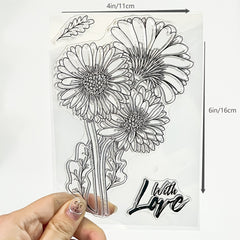 Flower Transparent Silicone Stamps for Card Making DIY Scrapbooking