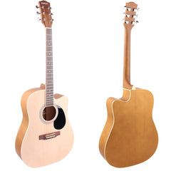 41 inch Basswood Acoustic Guitar Matte Paint Fully Enclosed Handle