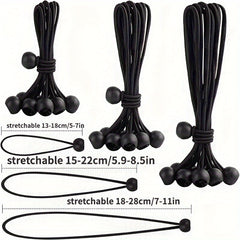 25pcs Heavy Duty Ball Bungee Cords for Shelter Gazebo Camping Tent