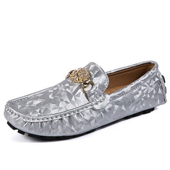 Women's Metal Decor Loafers Slip On Casual Shoes