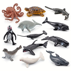 Ocean Life Model Set - Whales and Octopus Desktop Decorations
