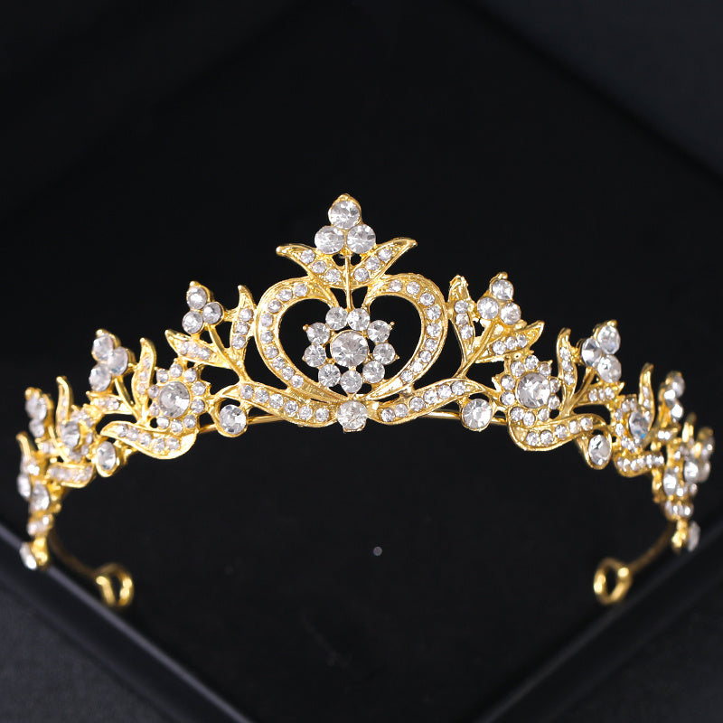 Baroque Rhinestone Crystal Tiara Bridal Headpiece Hair Jewelry