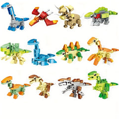 12 in 1 Dinosaur Building Blocks Set - 398pcs - Perfect Gift