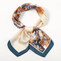Vintage Head Scarf Bandana Silk Scarf Small Hairband Square Scarf