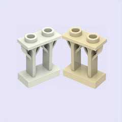 Farm Building Block Set with Columns, Fence