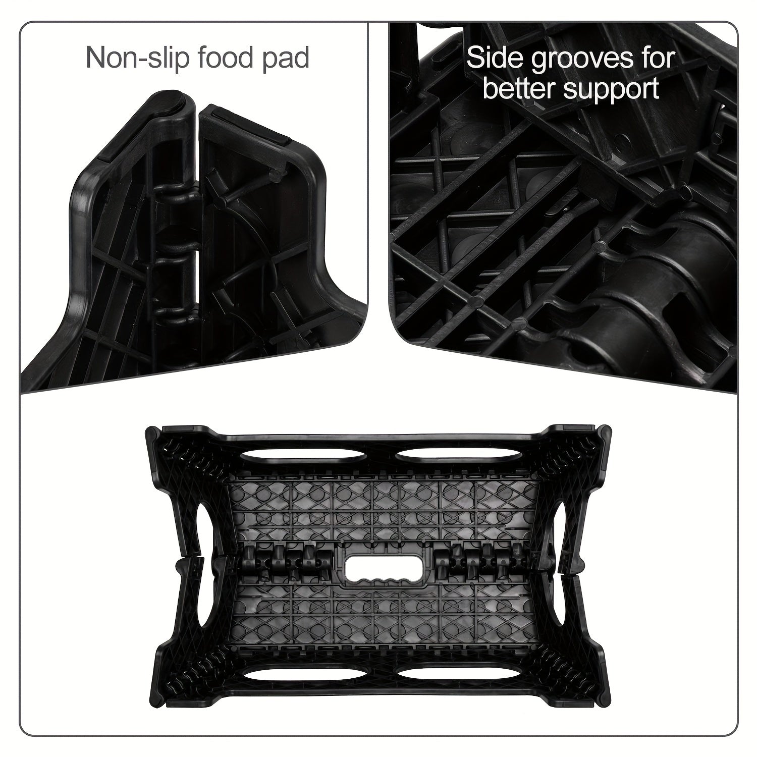 1pc Widened Folding Stools Portable Handle Plastic Foldable Chair