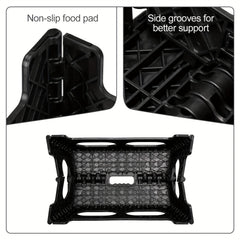 1pc Widened Folding Stools Portable Handle Plastic Foldable Chair
