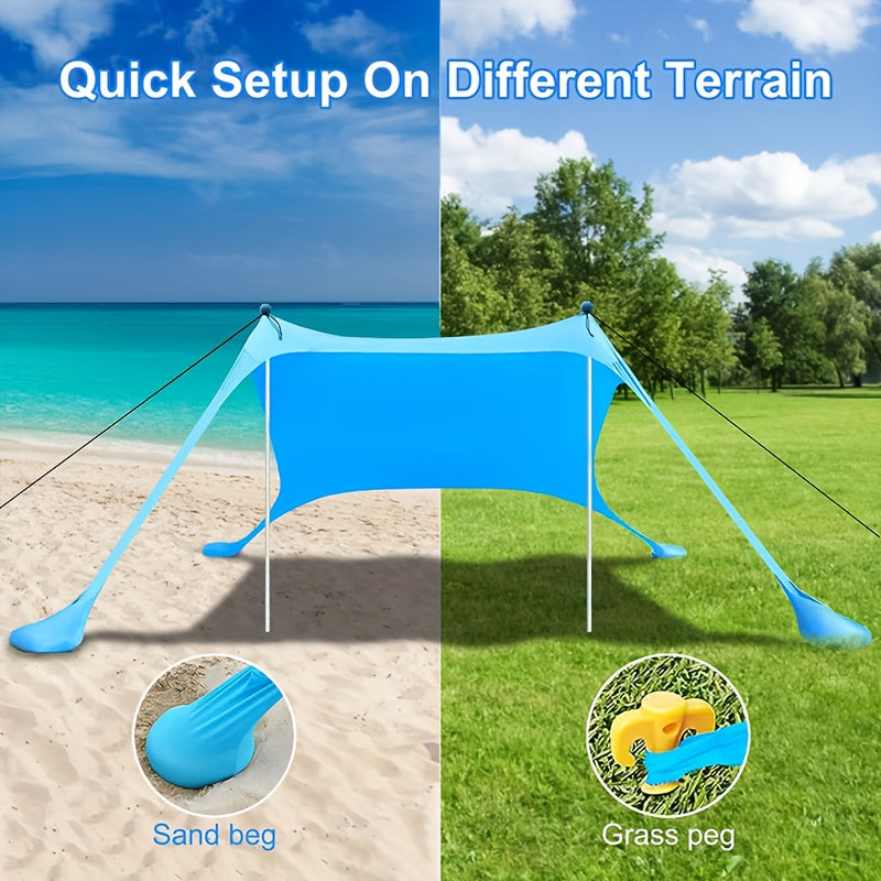 Portable Beach Tent Camping Canopy Beach Shelter For Outdoor Activities