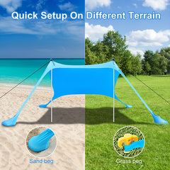 Portable Beach Tent Camping Canopy Beach Shelter For Outdoor Activities