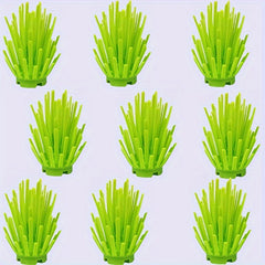 9pcs Building Block Farm Grass Shrub Plant Garden Ranch Fence Scene Play