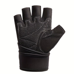 Breathable Half Finger Fitness Gloves with Wrist Support Anti Slip