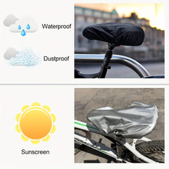 Waterproof Bike Seat Rain Cover Water & Dust Resistant Saddle Cover
