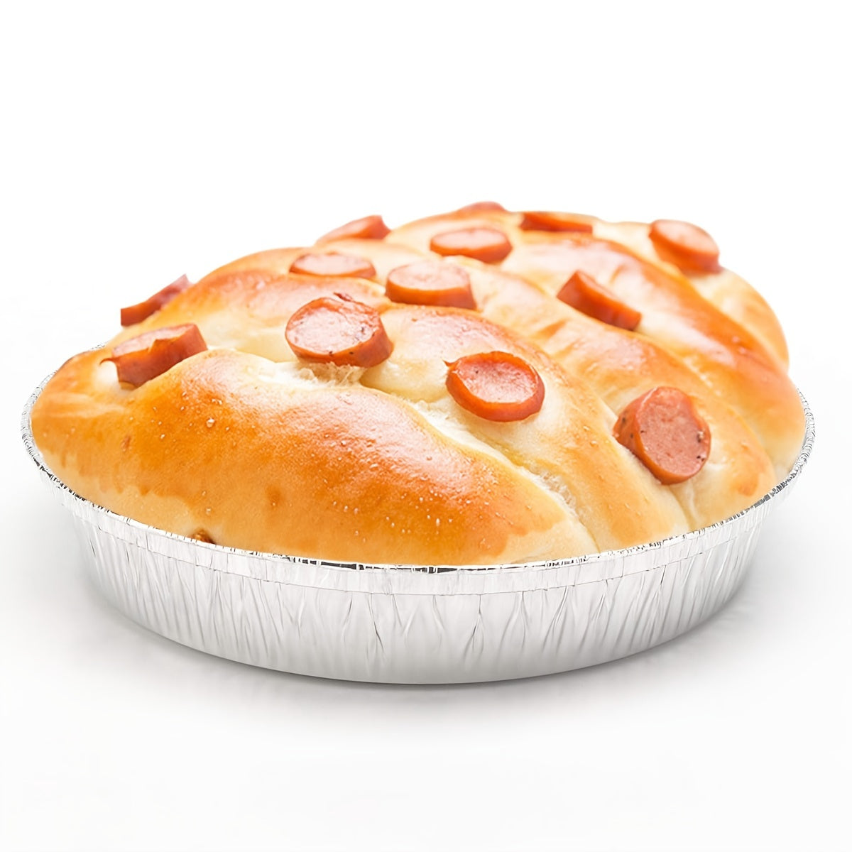 50pcs Disposable Aluminum Foil Pie Pan 9 1'' Round Baking Cake Pan