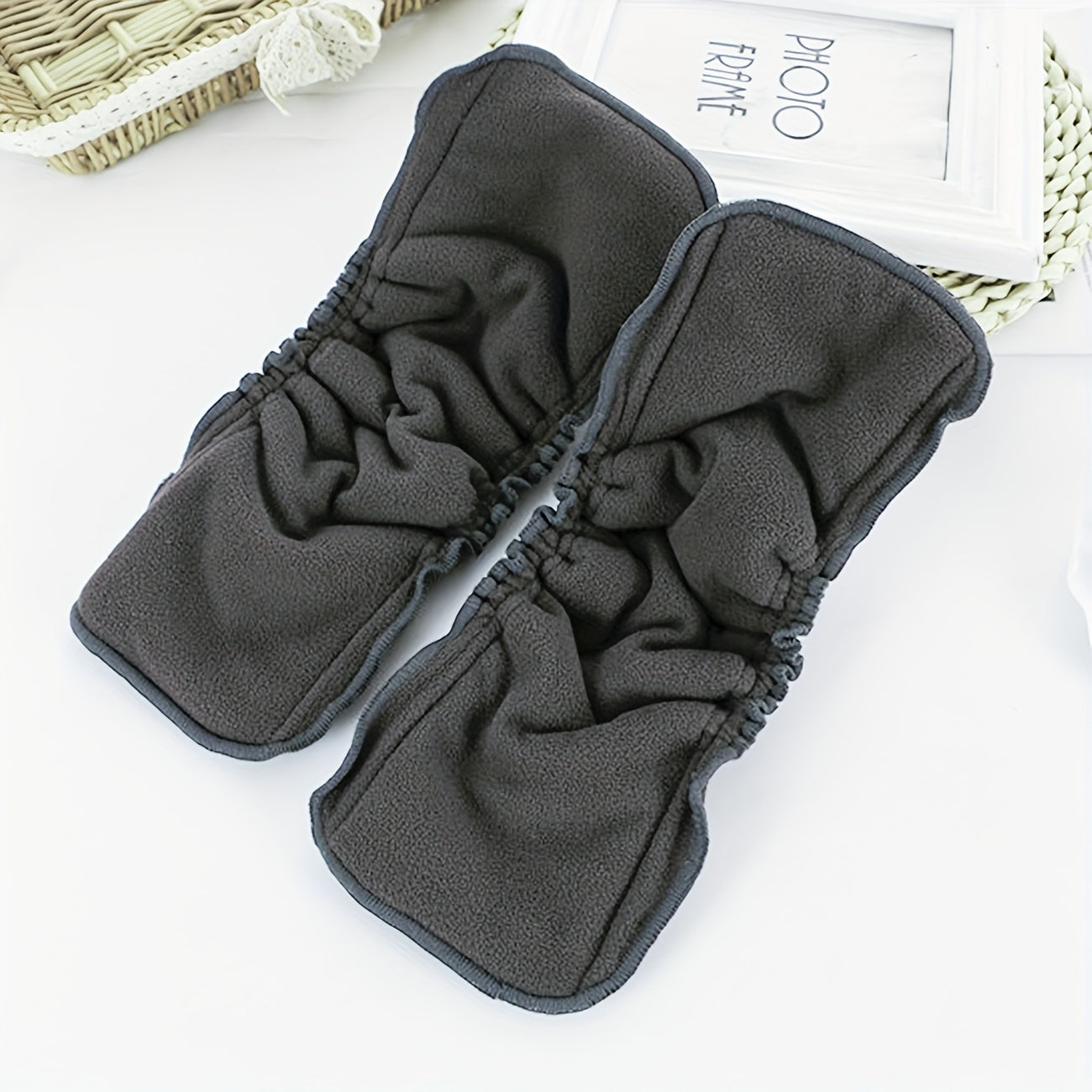 2PCS Mumsbest Bamboo Charcoal Diaper Inserts Washable Nappy Liners