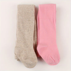 2 Pairs Baby Girl Pantyhose Soft Comfy Leggings Tights Children
