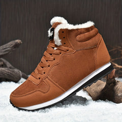 Women's Non-slip Thickened Medium Tube Platform Snow Shoes