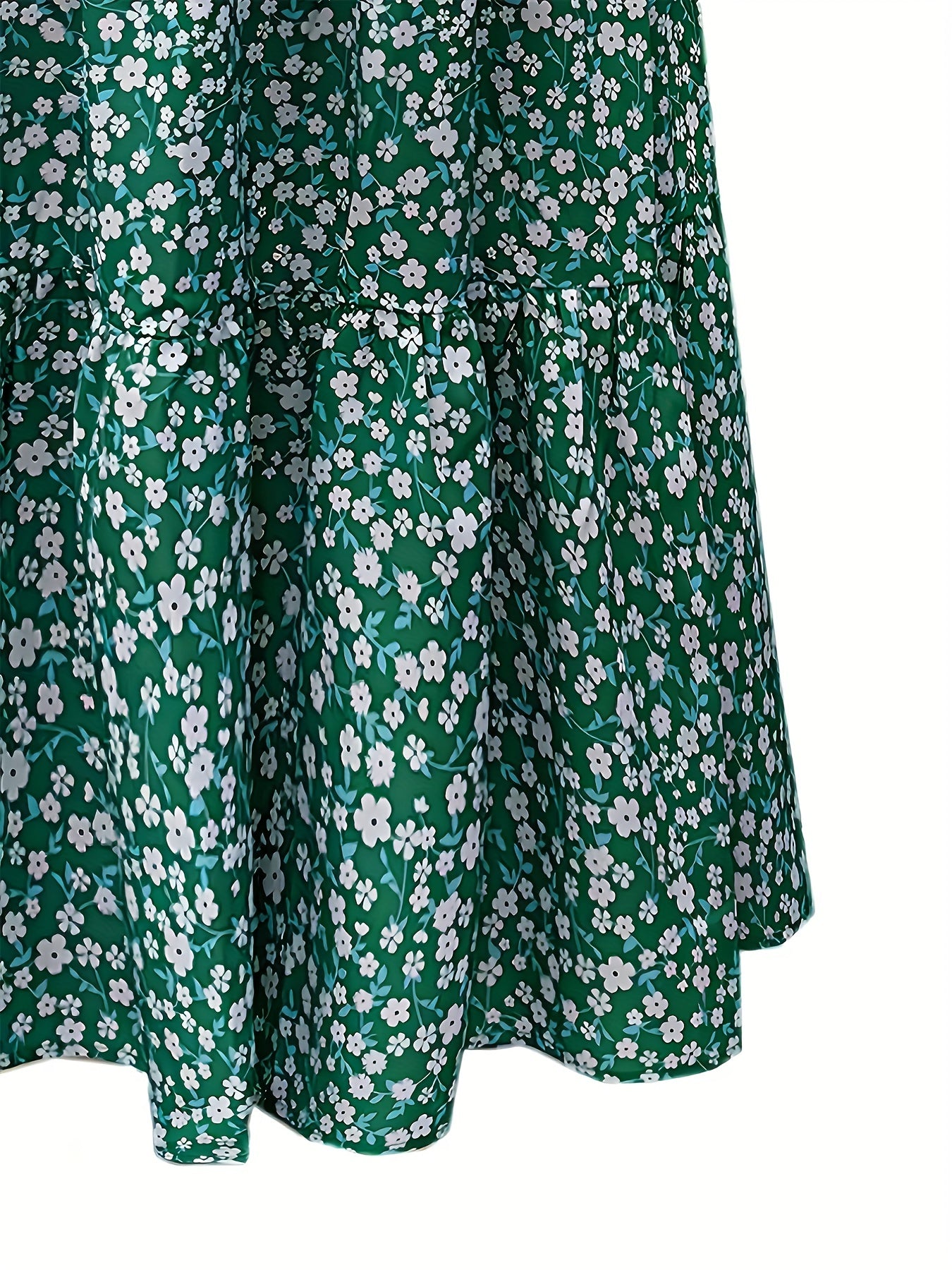 Ditsy Floral Print Maxi Smock Skirt