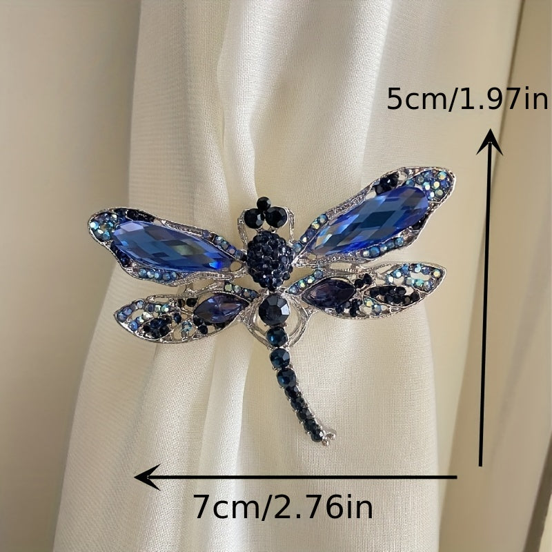 Crystal Vintage Dragonfly Brooches Insect Brooch Pins Coat Hat Suit Accessories
