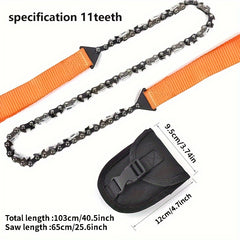 Mini Pocket Chain Saw 11-tooth Portable Survival Wire Saw