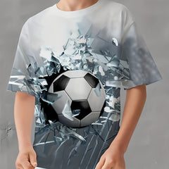 Boys' Summer Football Fun 3D T Shirt