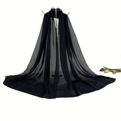 Solid Chiffon Scarf Casual Breathable Shawl Women Head Wrap