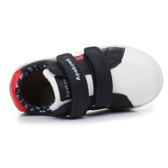 Boys Skate Shoes Hook Loop Fastener Comfy Anti Skid Breathable Platform Sneakers