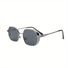 Geometric Metal Sunglasses Steampunk Props UV400
